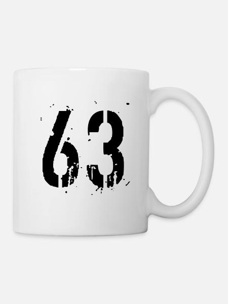 Nummer 63 - Tasse - Weiß
