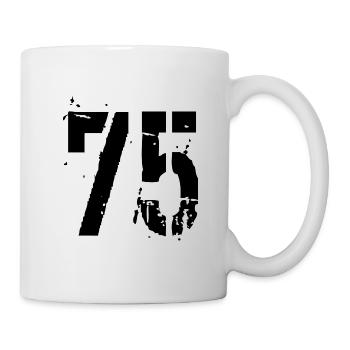 Nummer 75 - Tasse - Weiß - Rechts