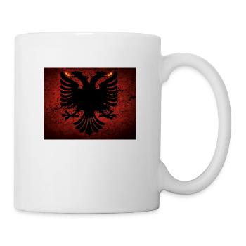 Albanische T-Adler - Tasse - Weiß - Rechts