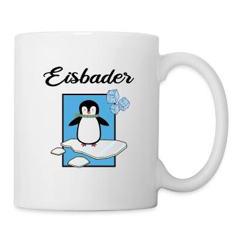 Eisbader Winterbaden Eisloch Kältetherapie Eisbad - Tasse - Weiß - Rechts