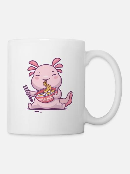 Ramen Axolotl - Mug - white