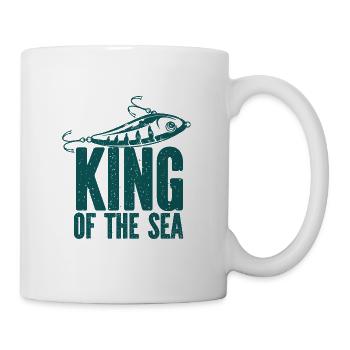 Angler Angelhaken Angelrute Sportfischer - Tasse - Weiß - Rechts