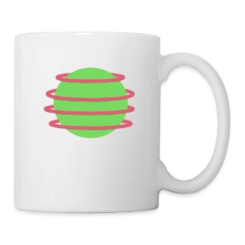Stilvolles Orb-Design - Tasse - Weiß - Rechts