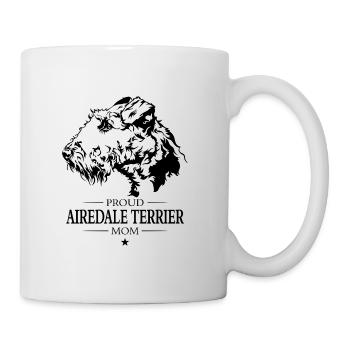Airedale Terrier Mom Dog Dog Wilsigns - Mug - white - Right