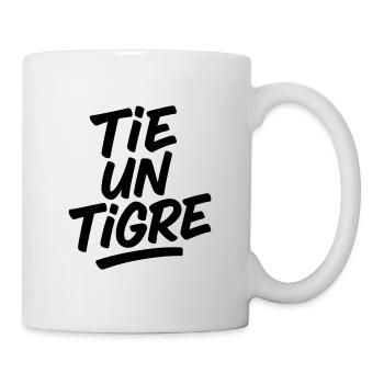Tigre Typo Noir Unique tie un tigre marseille - Mug blanc - blanc - Droite
