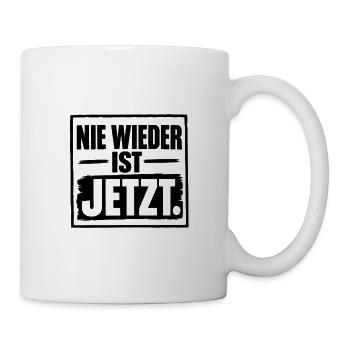 #niewieder - Tasse - Weiß - Rechts