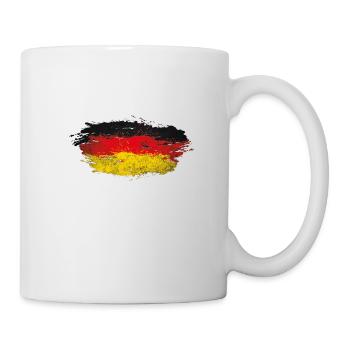 Deutschland Splatter - Tasse - Weiß - Rechts