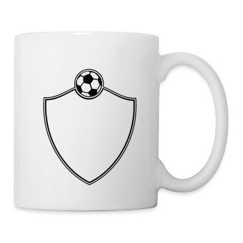 Soccer Emblem - Tasse - Weiß - Rechts