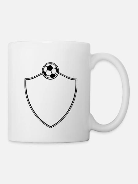 Soccer Emblem - Tasse - Weiß