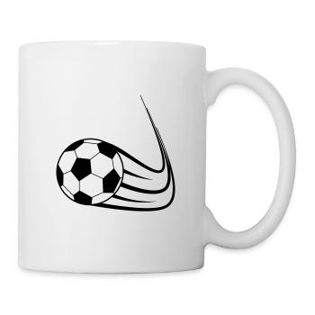Fußball, Ball, Soccer, Football, Schuss, Tor - Mug blanc - blanc - Droite