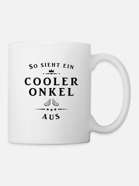 So sieht ein cooler Onkel aus - Tasse - Weiß