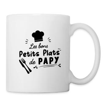 bon petit plat de papy - Mug blanc - blanc - Droite