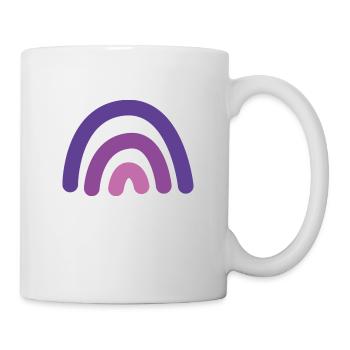 Regenbogen lila - Tasse - Weiß - Rechts