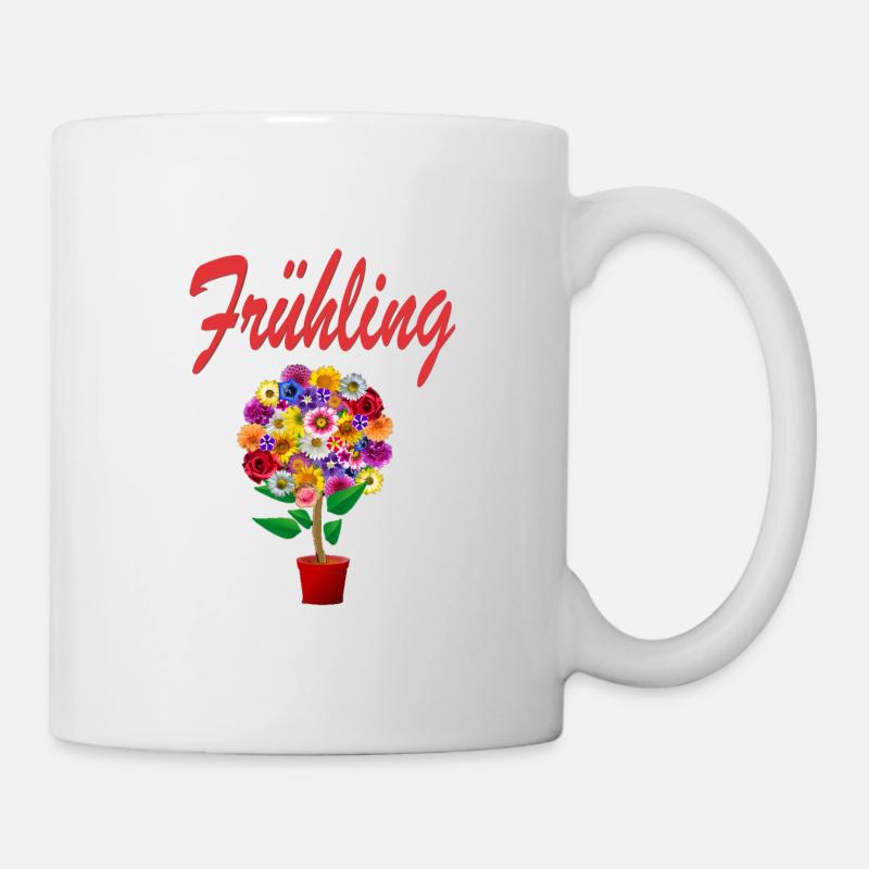 Frühling Design - Tasse - Weiß