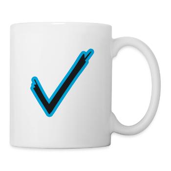 Haken Häkchen Symbole - Tasse - Weiß - Rechts