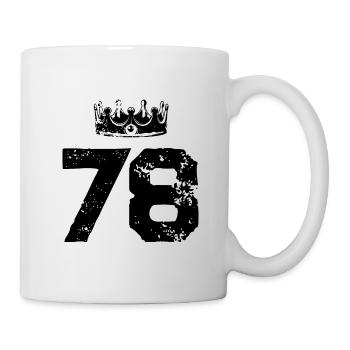 78 Number crown - Mug - white - Right
