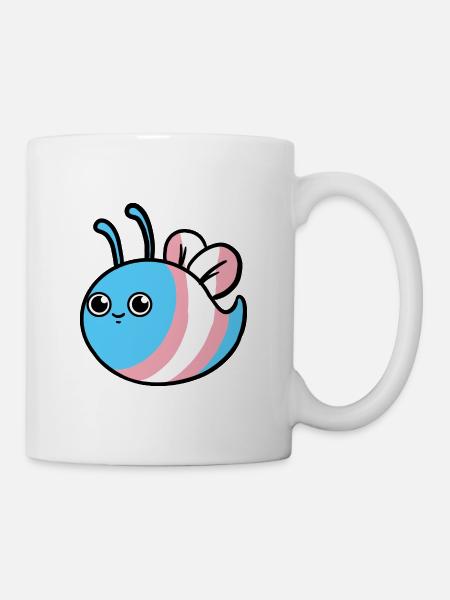 Trans Pride Bee Transgender Pride - Mug - white