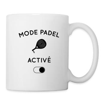 Cadeau padel - Mode padel activé - Mug blanc - blanc - Droite