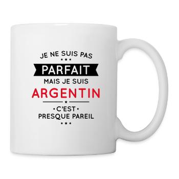 Je ne suis pas parfait mais je suis Argentin - Mug blanc - blanc - Droite