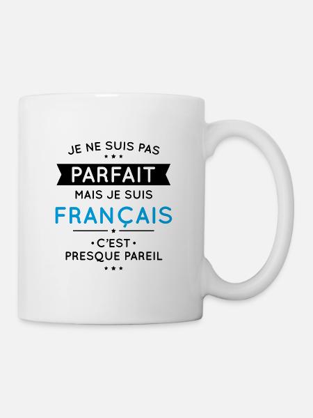 Je ne suis pas parfait mais je suis Français - Mug blanc - blanc