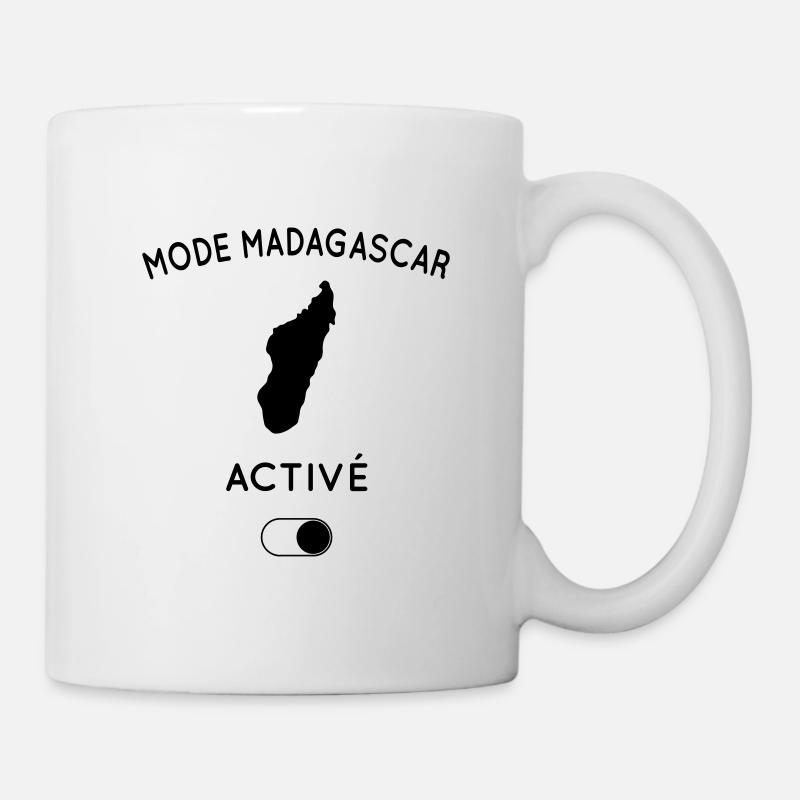 Mode Madagascar activé - Mug blanc - blanc