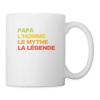 Papa la légende - Mug blanc - blanc - Droite