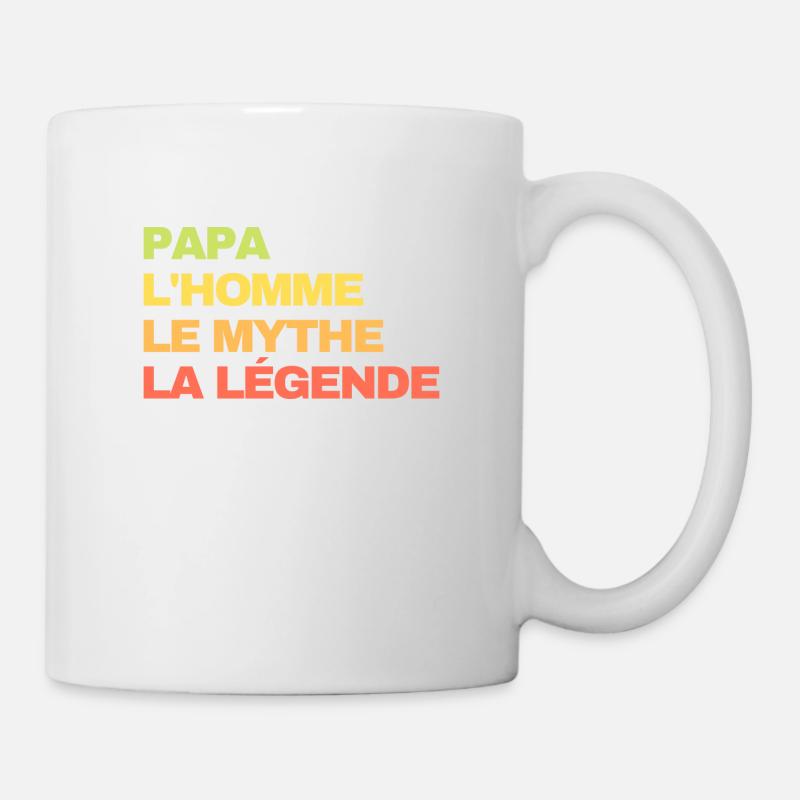 Papa la légende - Mug blanc - blanc