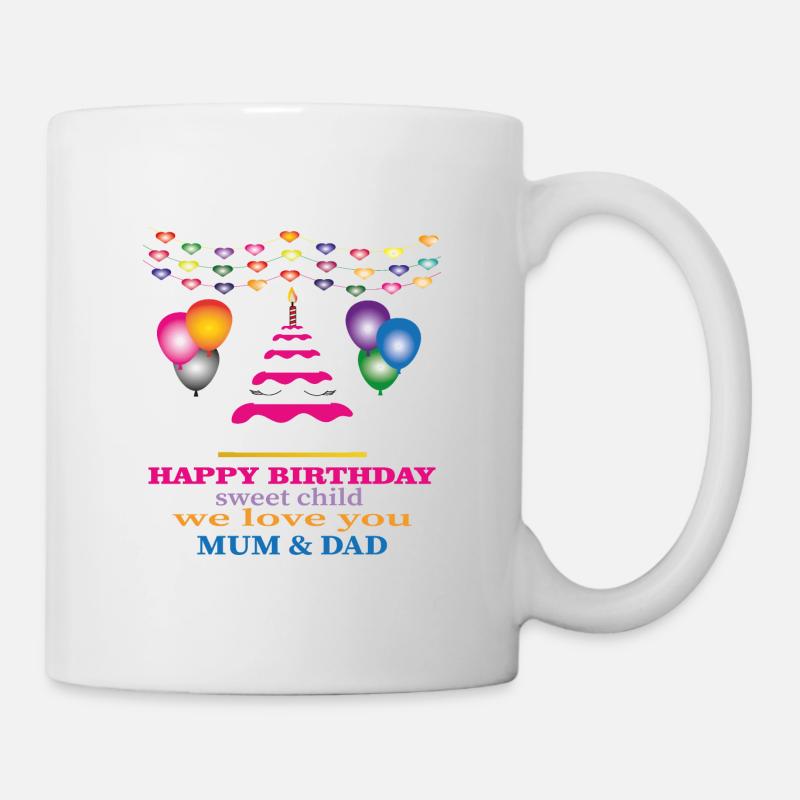 Bon anniversaire - Mug blanc - blanc