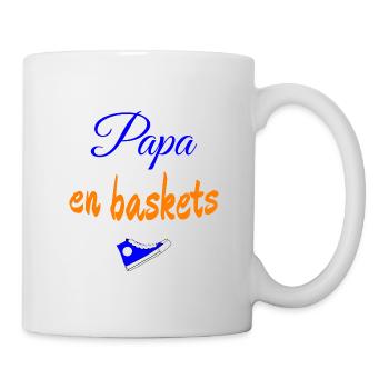 Papa en baskets. Cadeau homme humour - Mug blanc - blanc - Droite