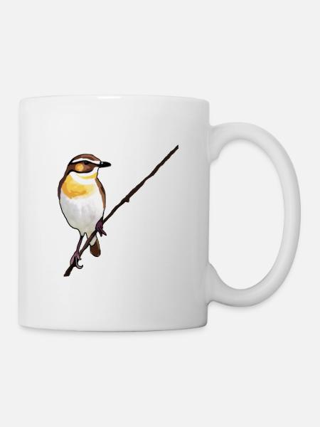 Braunkehlchen - Tasse - Weiß