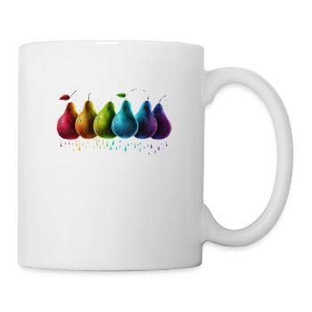 BELLES POIRES ALIGNEES - Mug blanc - blanc - Droite