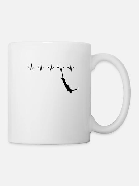Bungee Jumping Evolution Sport Fun - Mug - white