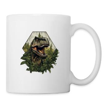 Forest T-Rex - Mug blanc - blanc - Droite