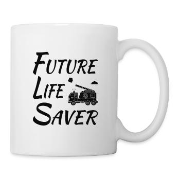 Future Life Saver with Fire Truck - Mug - white - Right
