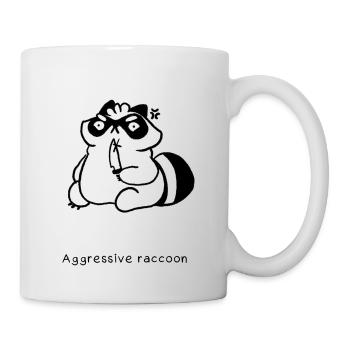 Raccoon Types | Aggressive Raccoon - Tasse - Weiß - Rechts