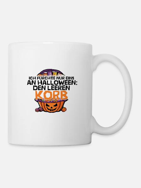 Halloween Print für mehr Süßes - Tasse - Weiß