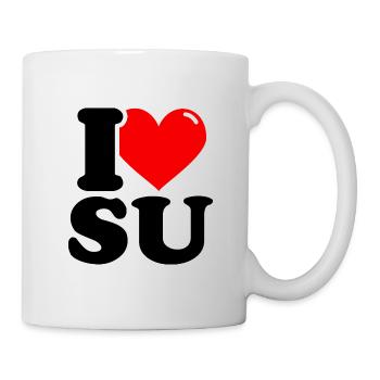 I love su Vorname - Tasse - Weiß - Rechts
