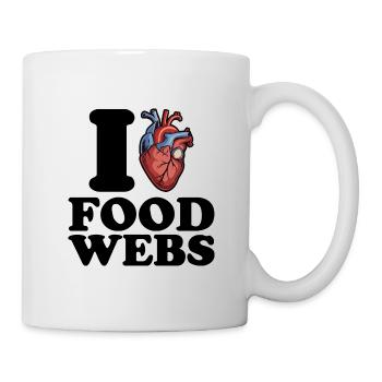 I love food webs - Mug - white - Right
