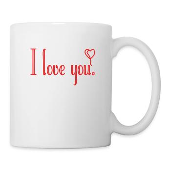 Je t’aime - Mug blanc - blanc - Droite