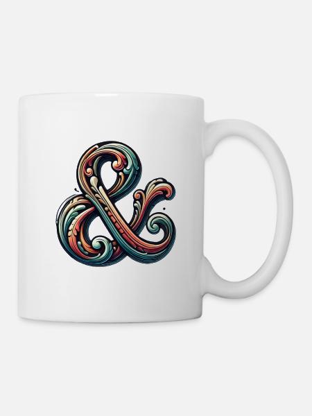 Icon Stylish Sign Logo Emblem For And - Mug - white