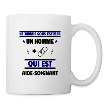 un homme qui est aide-soignant - Mug blanc - blanc - Droite