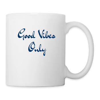 Gute Vibes only - Tasse - Weiß - Rechts