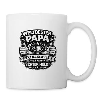 Weltbester Papa Extraklasse - Tasse - Weiß - Rechts