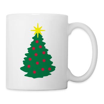 Weihnachtsbaum - Tasse - Weiß - Rechts