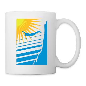 Klippenspringer - Tasse - Weiß - Rechts