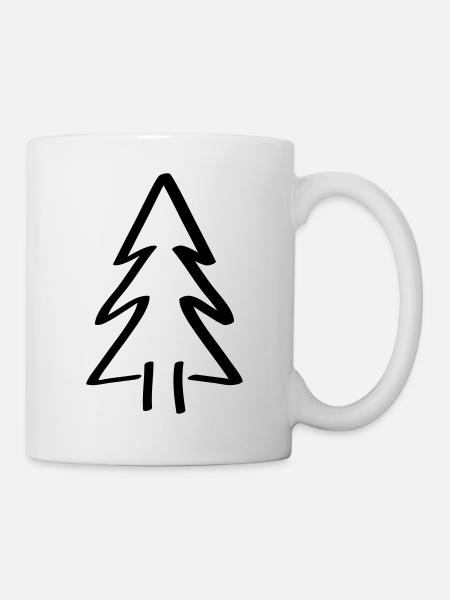 baum Tannenbaum Weihnachtsbaum Christbaum - Tasse - Weiß