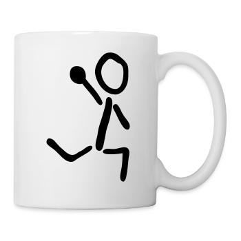 handball - Tasse - Weiß - Rechts