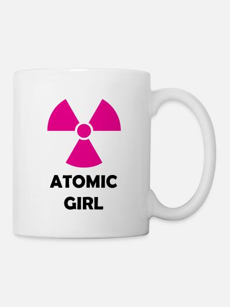 Atomic Mädchen - Tasse - Weiß