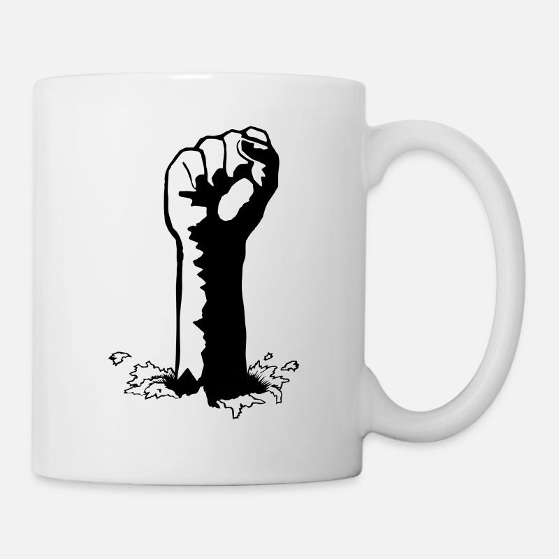 poing - Mug blanc - blanc