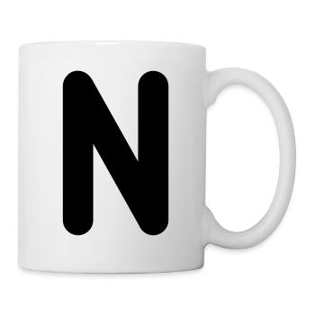 n - Tasse - Weiß - Rechts